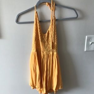 Yellow Abercrombie romper